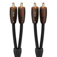AudioQuest - Big Sur RCA > RCA 2.0' Analog Audio Interconnect Cable - Brown on Black - Front_Zoom