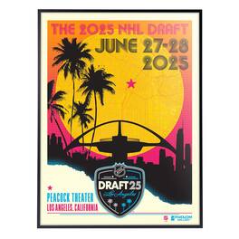 Phenom Gallery - 2025 NHL Draft 18" x 24" Framed Serigraph - Multicolor