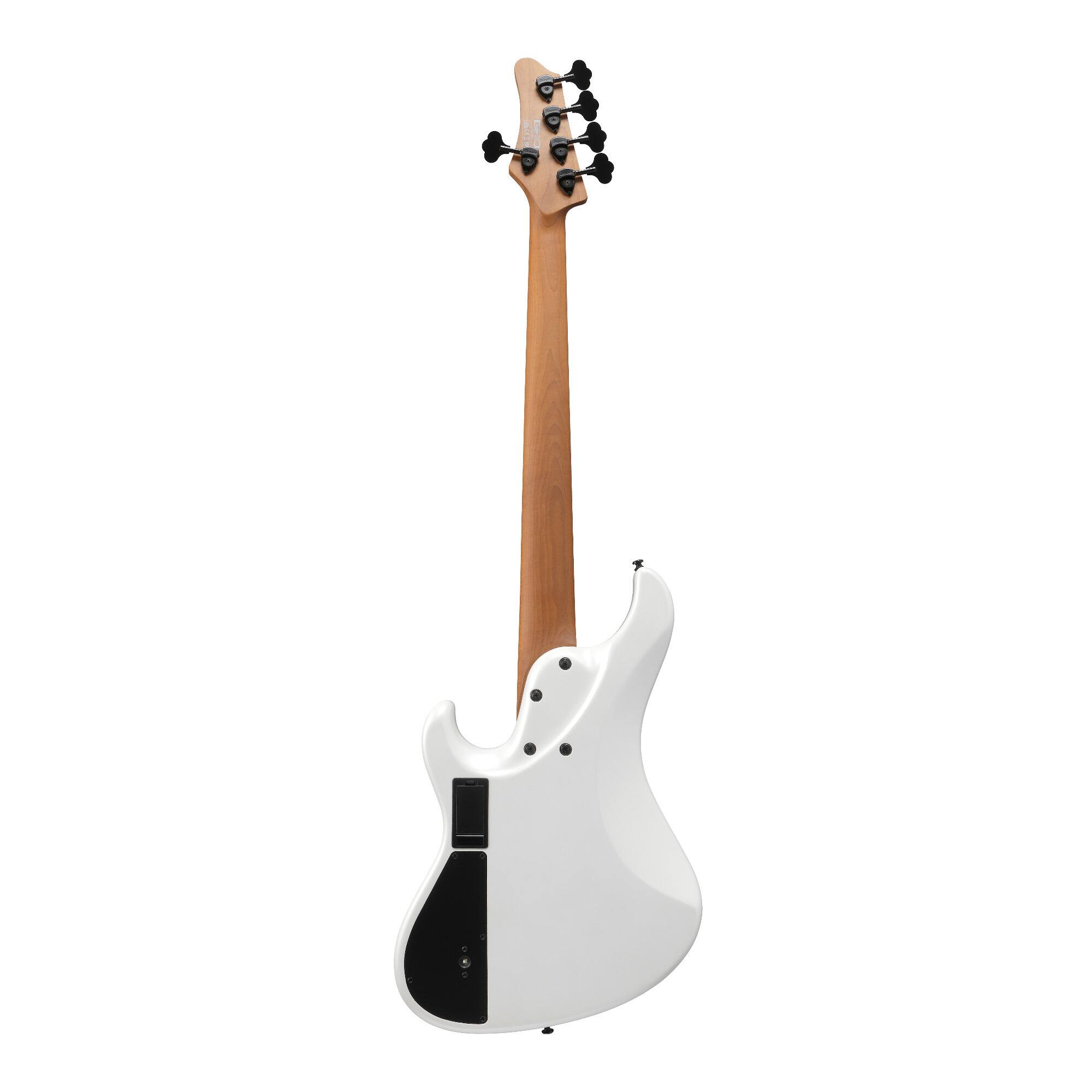Angle. Ibanez - Ibanez MDM1005PW MDM 5str Electric Bass w/Bag - Pearl White.