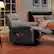Left. Bestier - Living Room Bedroom Power Lift Recliner Chair with Massage Modern Reclining Chair - Gray.