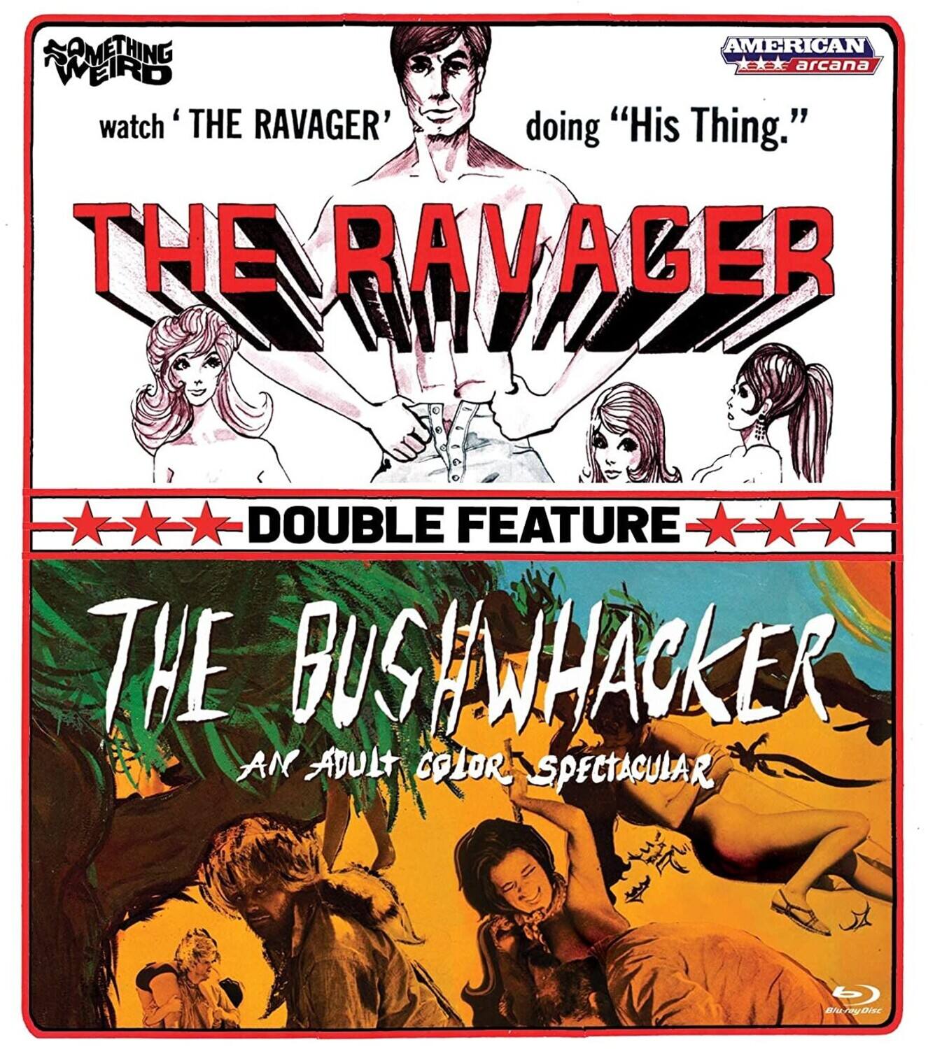 Front. The Ravager / The Bushwhacker Double Feature   - BLU-RAY.