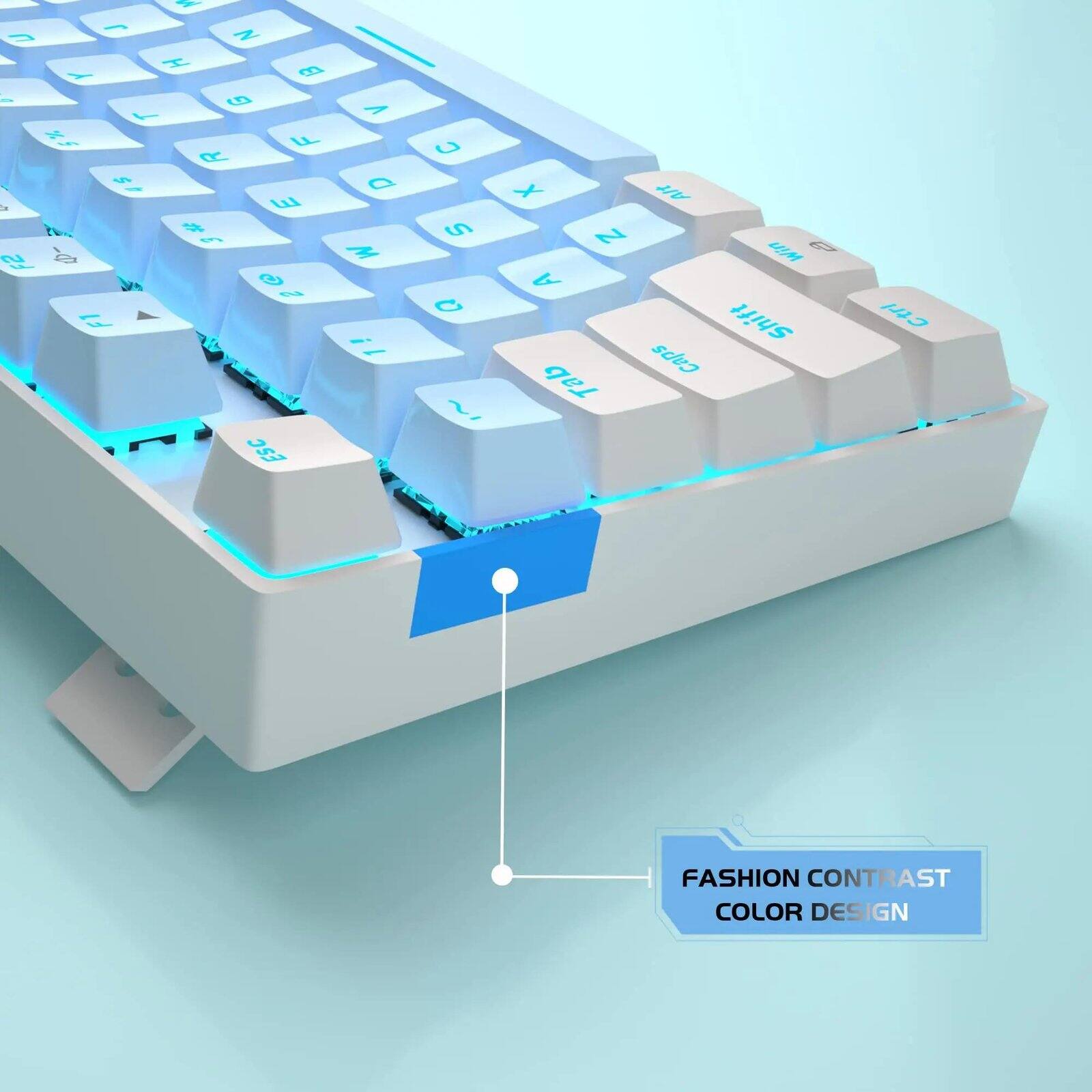 U - x F2  
J Z H B Y G T F R $ E # 3 - @ 2 F1 ESC  
V D M i 1  
C S C ?  
X Z A Tab  
Alt Win Shift Caps  
Ctrl  
FASHION CONTRAST COLOR DESIGN