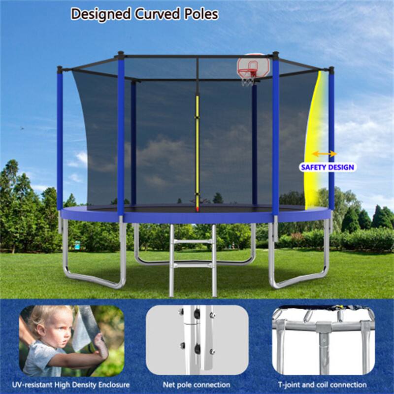 Designed Curved Poles  
SAFETY DESIGN  
UV-resistant High Density Enclosure  
Net pole connection  
T-joint and coil connection