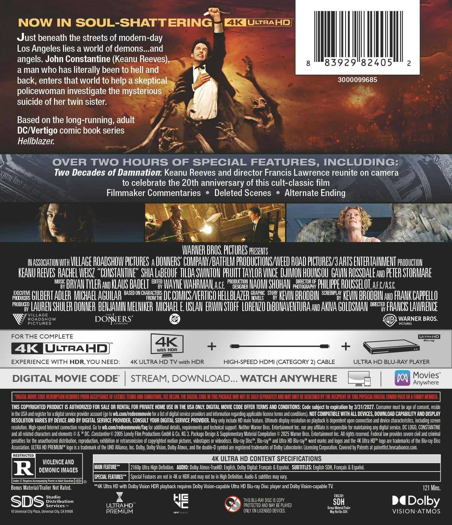 Back. Constantine (4K Ultra HD) [UHD].