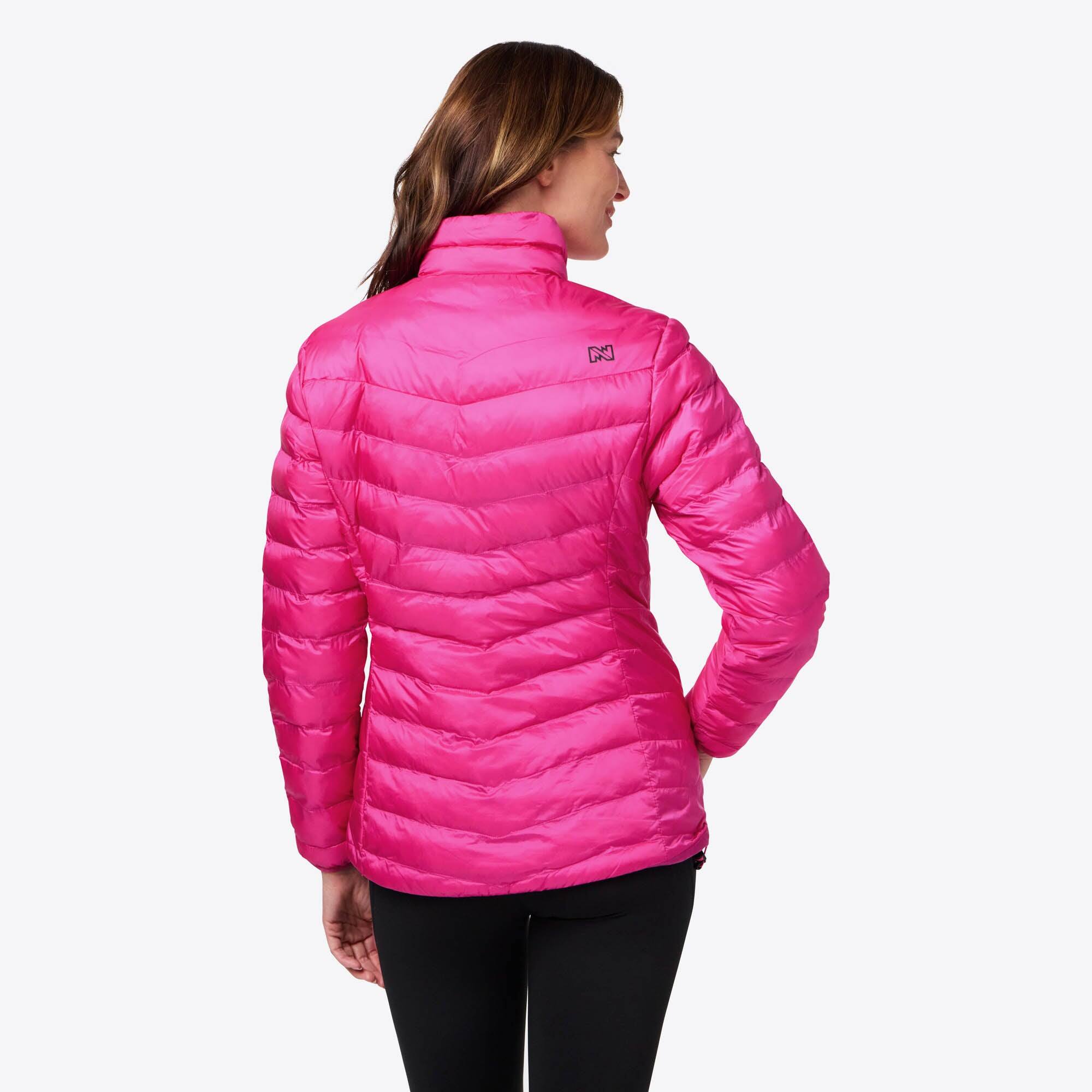 Back. Mobile Warming - Women's Backcountry Xtera Heated Jacket - Pink.
