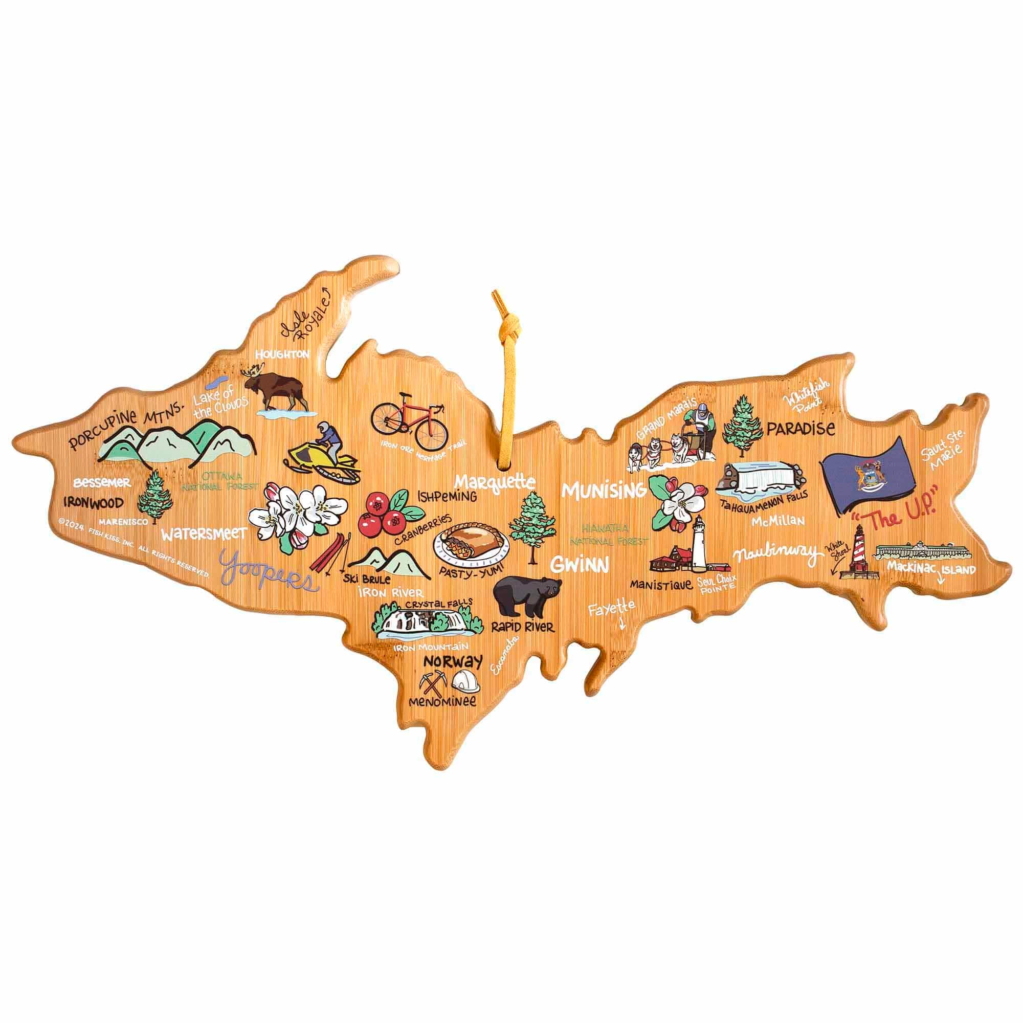 Totally Bamboo - Michigan Upper Peninsula Cutting Board with Artwork by Fish Kiss price history on PriceWatchPro