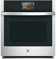 GE Profile - 27" Smart Built-In Single Electric True European Convection Wall Oven with Air Fry and Precision Cooking - Stainless Steel