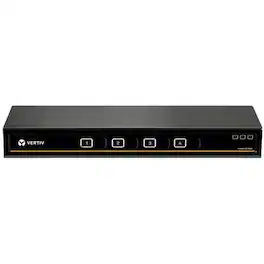 Vertiv - Cybex SC900 Secure Desktop KVM Switch, Dual Head, 4 Port, Universal and DPP, NIAP Version 4.0 Certified (SC945DPH-400) - USB
