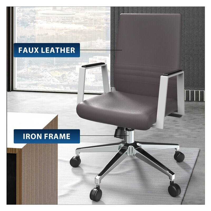 FAUX LEATHER  
IRON FRAME
