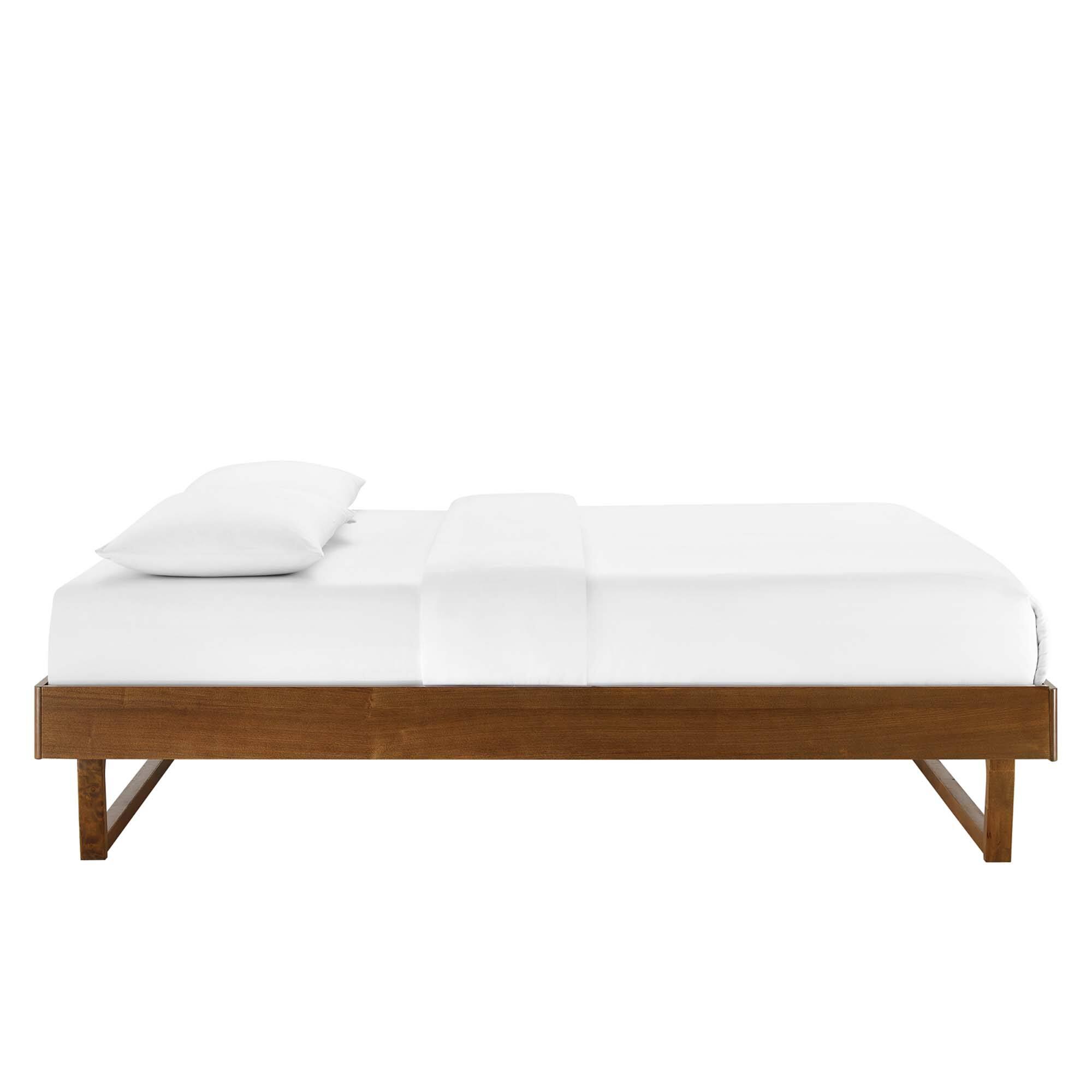 Back. Modway - Maven Twin Size Fabric Upholstered Platform Bed - Oatmeal.