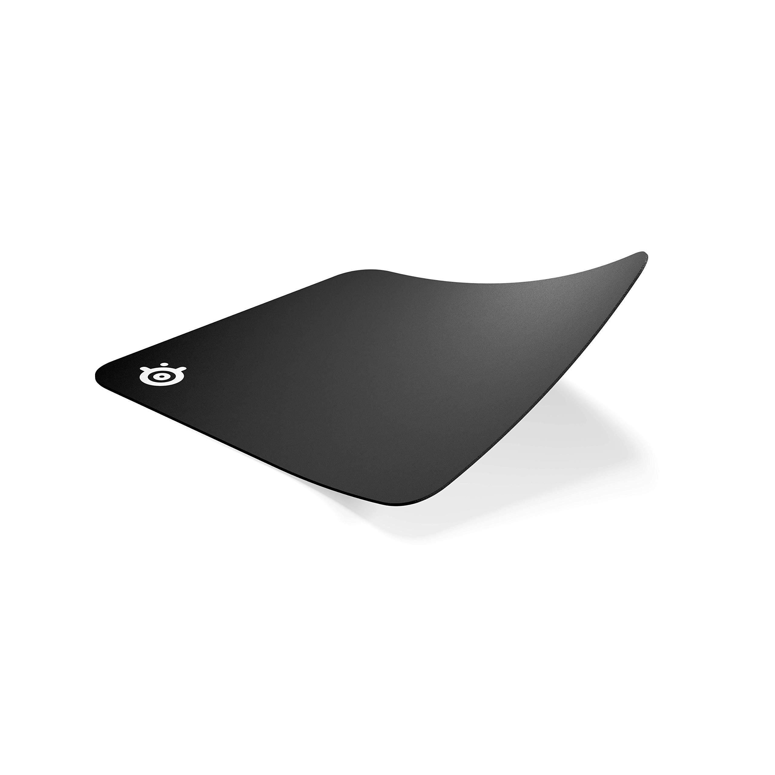 Alt View 4. SteelSeries - QcK Gaming Mouse Pad Medium Thick Cloth Peak-Tracking Stability Washable Durable Micro-Woven Surface - Black.
