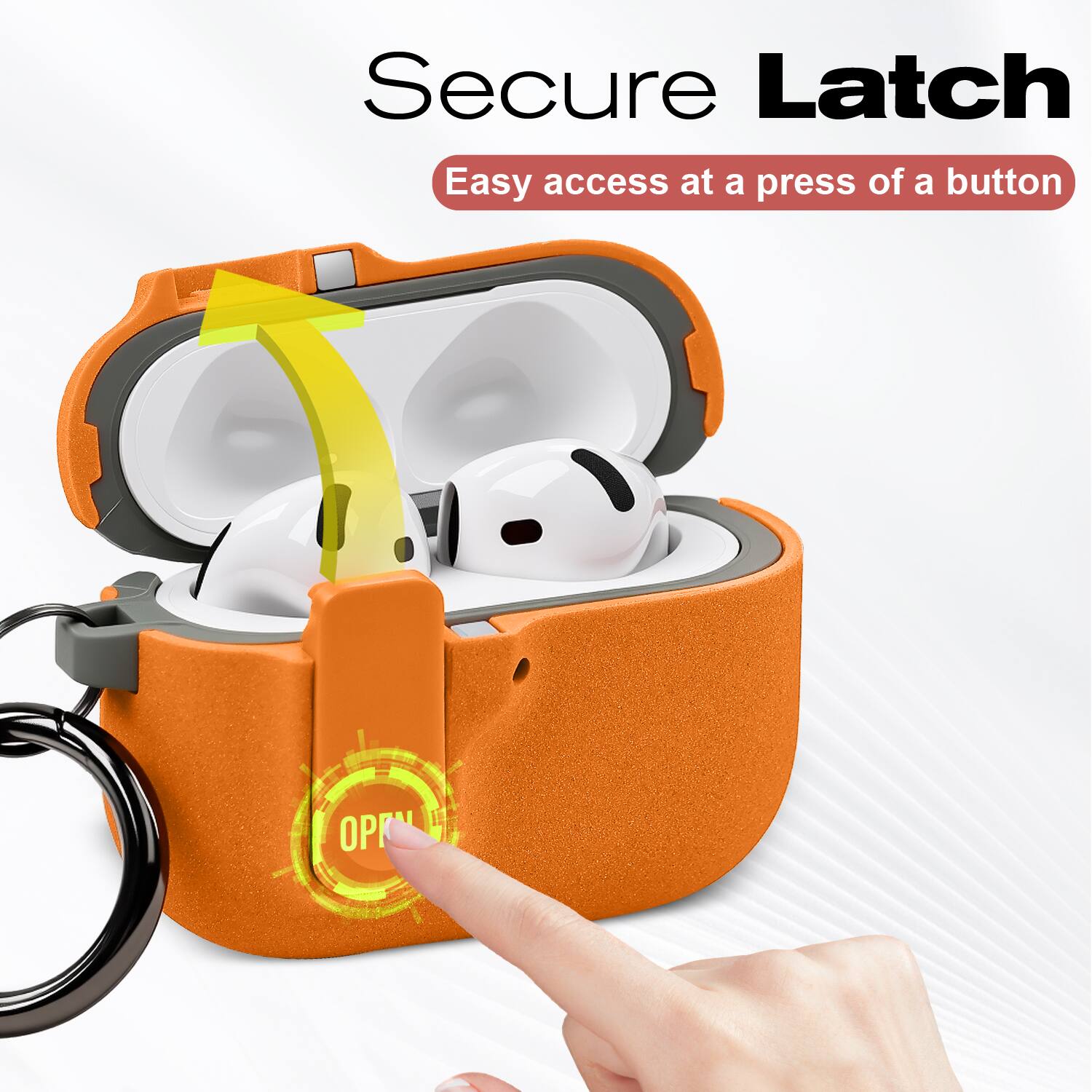 Secure Latch  
Easy access at a press of a button