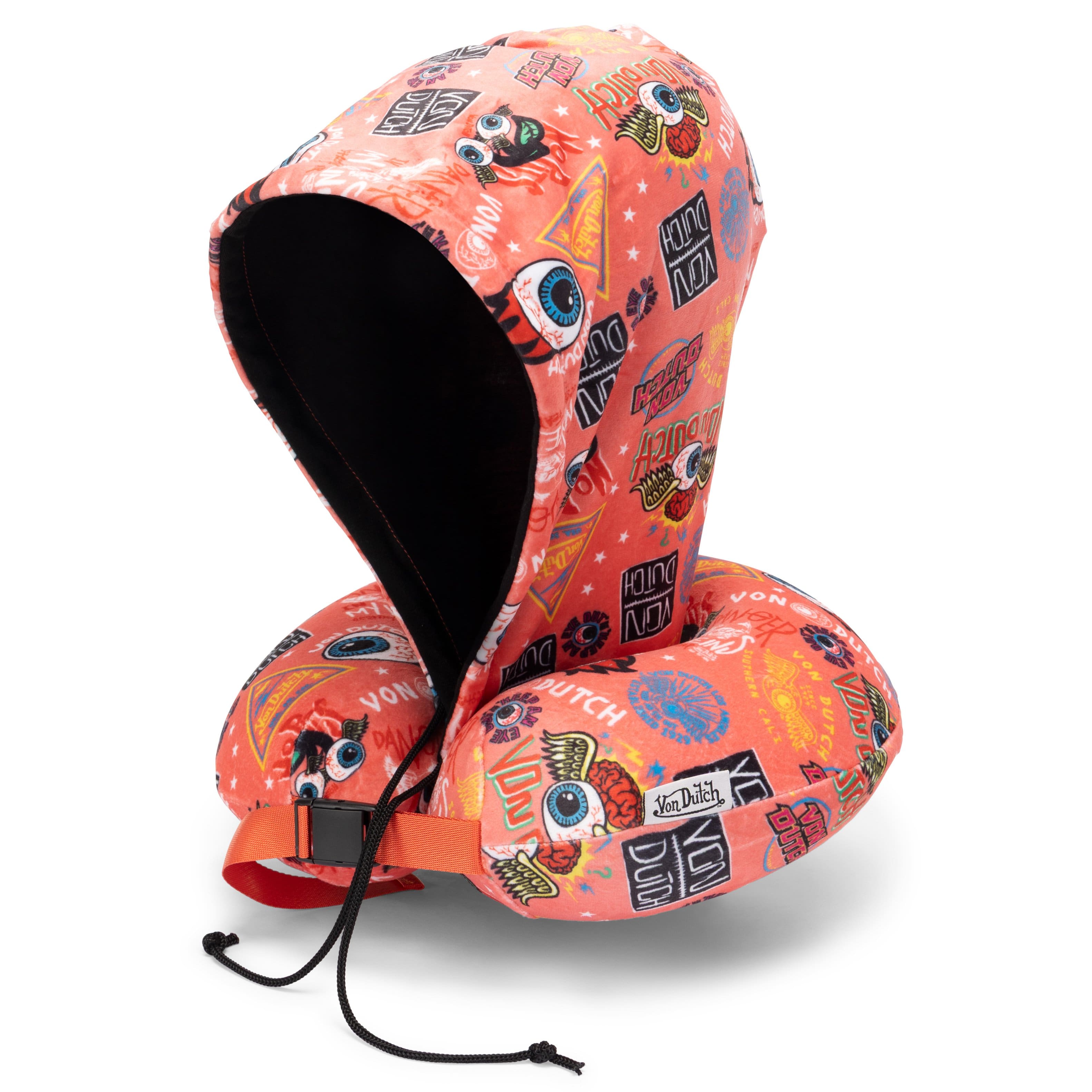Von Dutch - Jax Hooded Memory Foam Travel Neck Pillow - Pink price history on PriceWatchPro