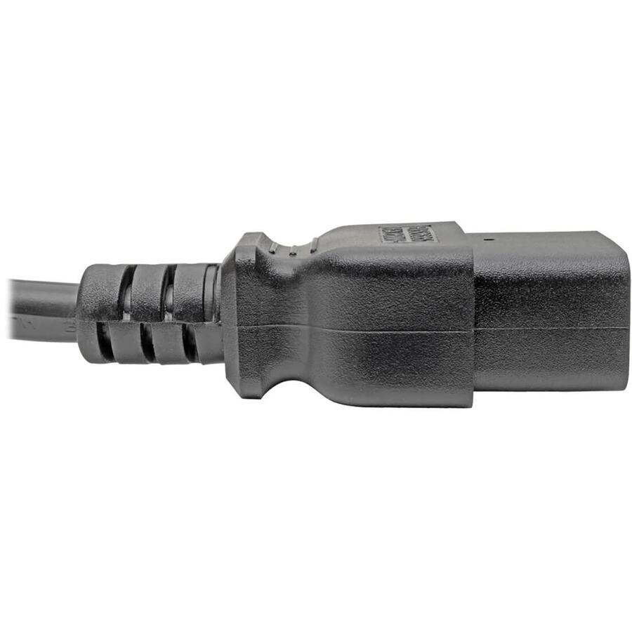 Alt View 2. Tripp Lite - Tripp Lite by Eaton Power Extension Cord C19 to C20 - Heavy-Duty 20A 250V 12 AWG 6 ft. (1.83 m) Black - 20A, 12AWG - Black.