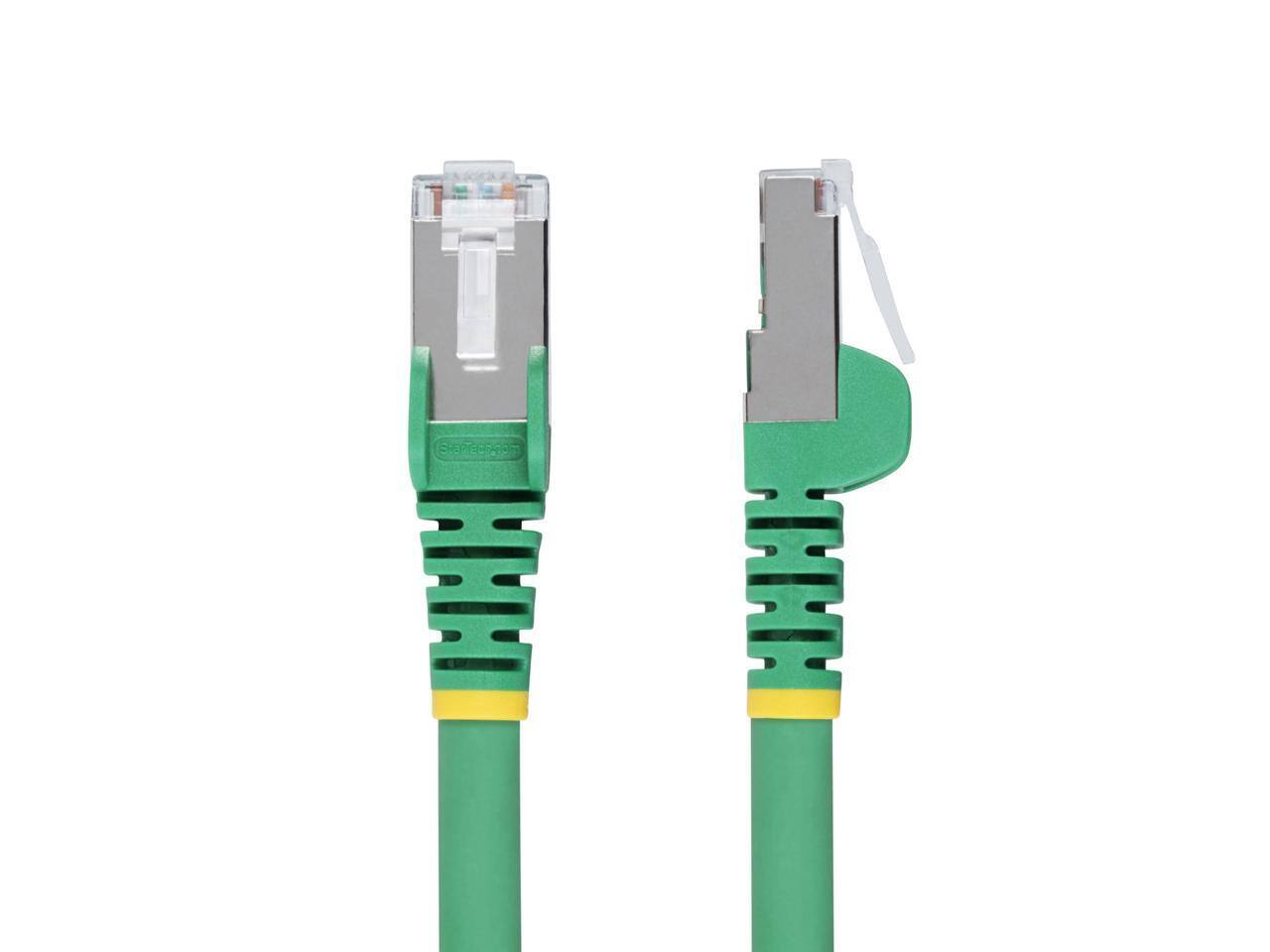 Alt View 5. StarTech.com - StarTech 1ft Green CAT6a Ethernet Cable Model NLGN-1F-CAT6A-PATCH.