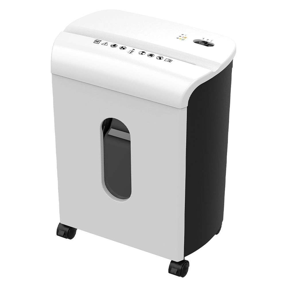 PRIMEPLUS - P-4 Security Level 12-Sheet Cross Cut Paper Shredder with 4.76-Gallon Pull Bin for Credit Card/CD Office Use