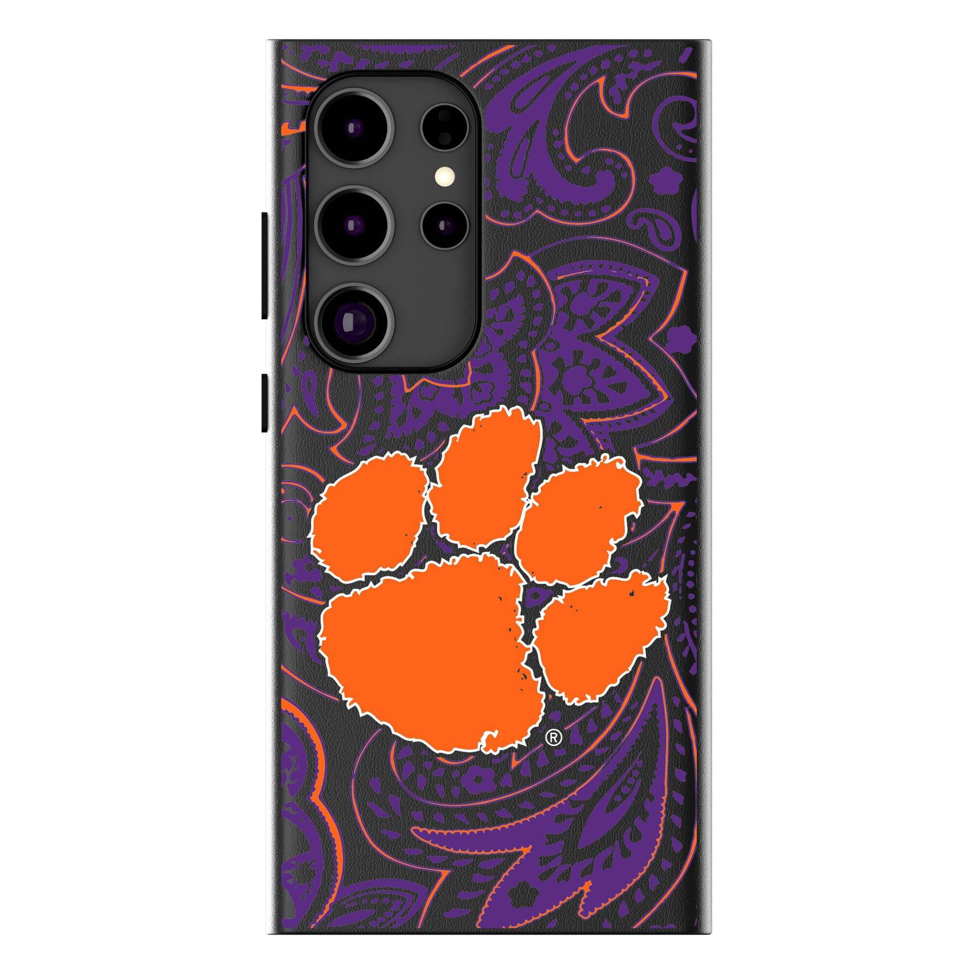 Keyscaper - NCAA - Clemson Tigers Paisley Galaxy Magnetic Bump Case - S25 Ultra - Black price history on PriceWatchPro