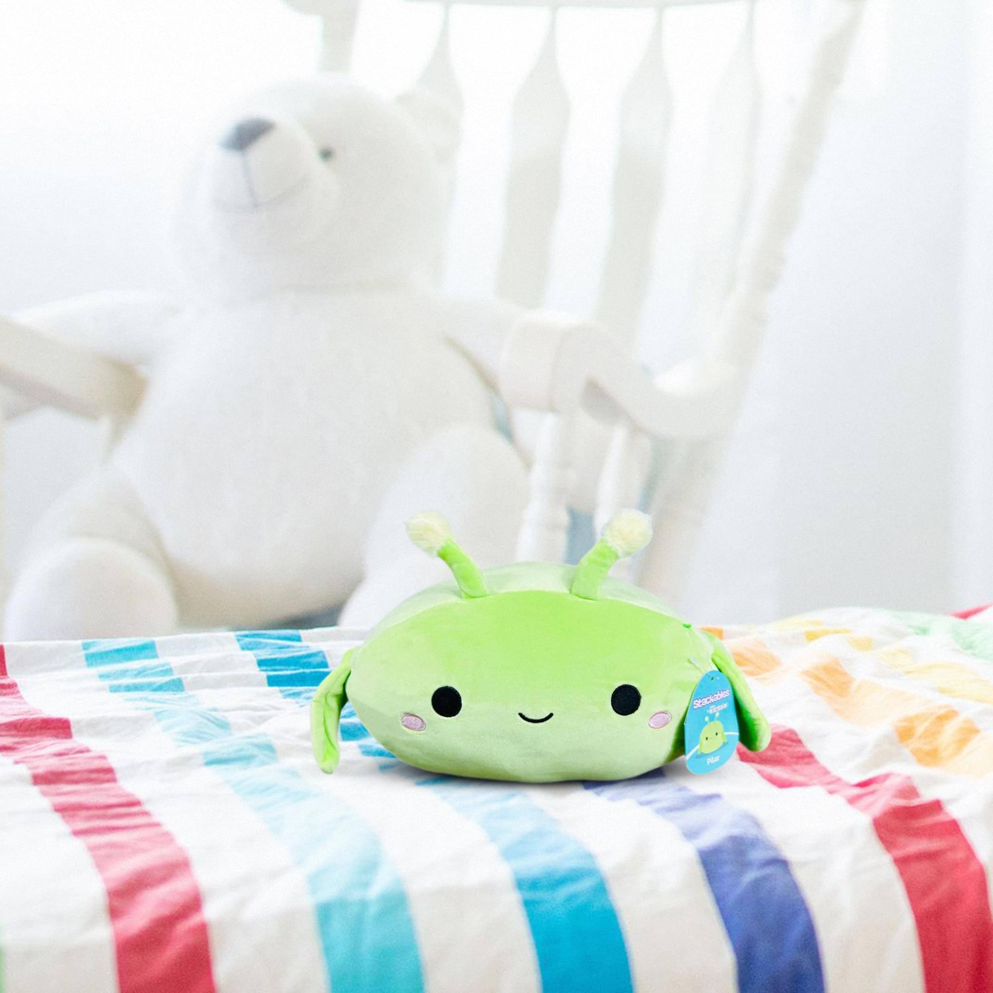 Alt View 1. Kellytoy - Squishmallow 8 Inch Stackable Plush | Pilar The Grasshopper - Green.