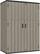 Front. Yardgrace - 57 Cu.ft Outdoor Vertical Storage Shed, Waterproof Resin Cabinet, Lockable for Garden, Patio & Backyard Clearance - Brown.