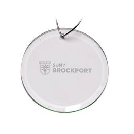 Jardine - SUNY Brockport Golden Eagles 3'' Round Glass Ornament - Multicolor