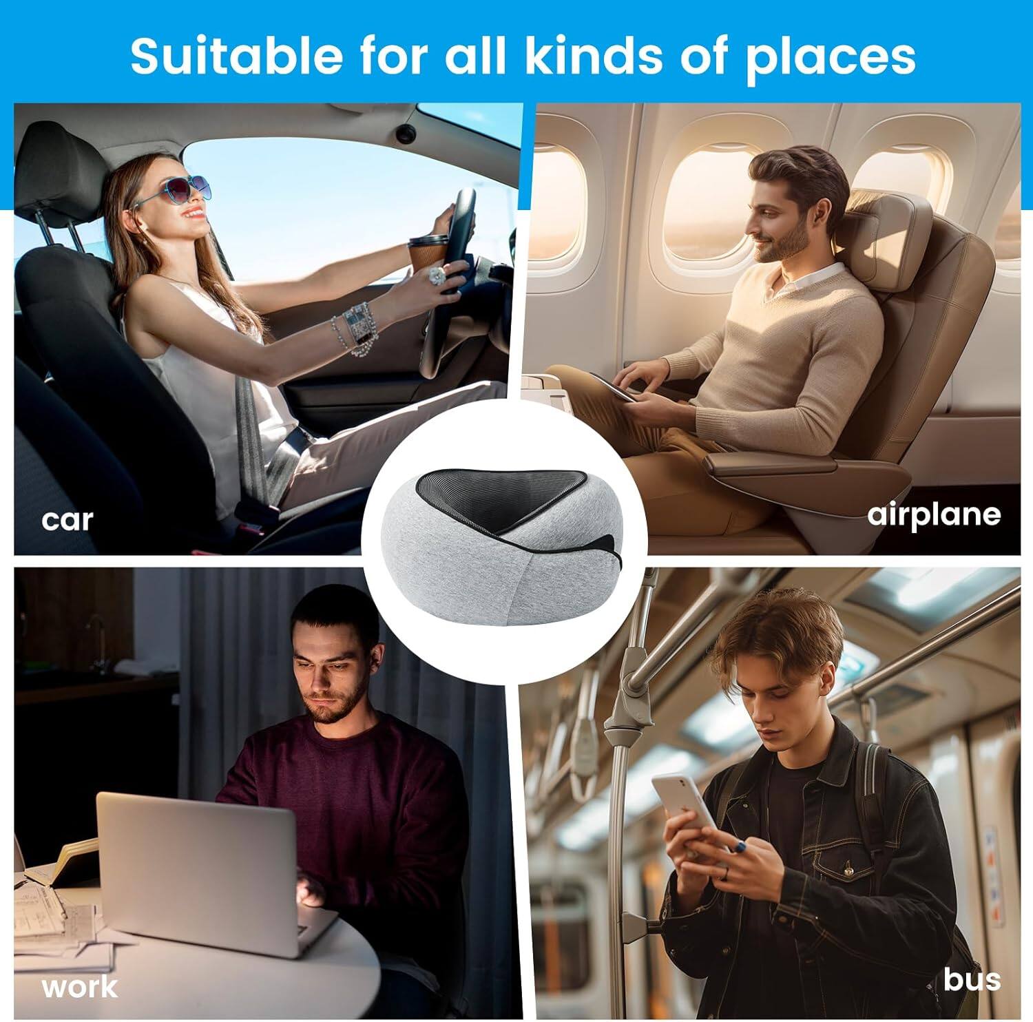 Suitable for all kinds of places

car  
airplane  
work  
bus