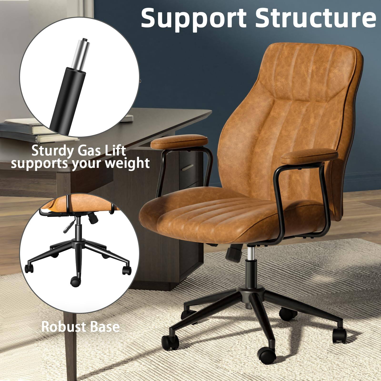 Support Structure

- Sturdy Gas Lift supports your weight
- Robust Base