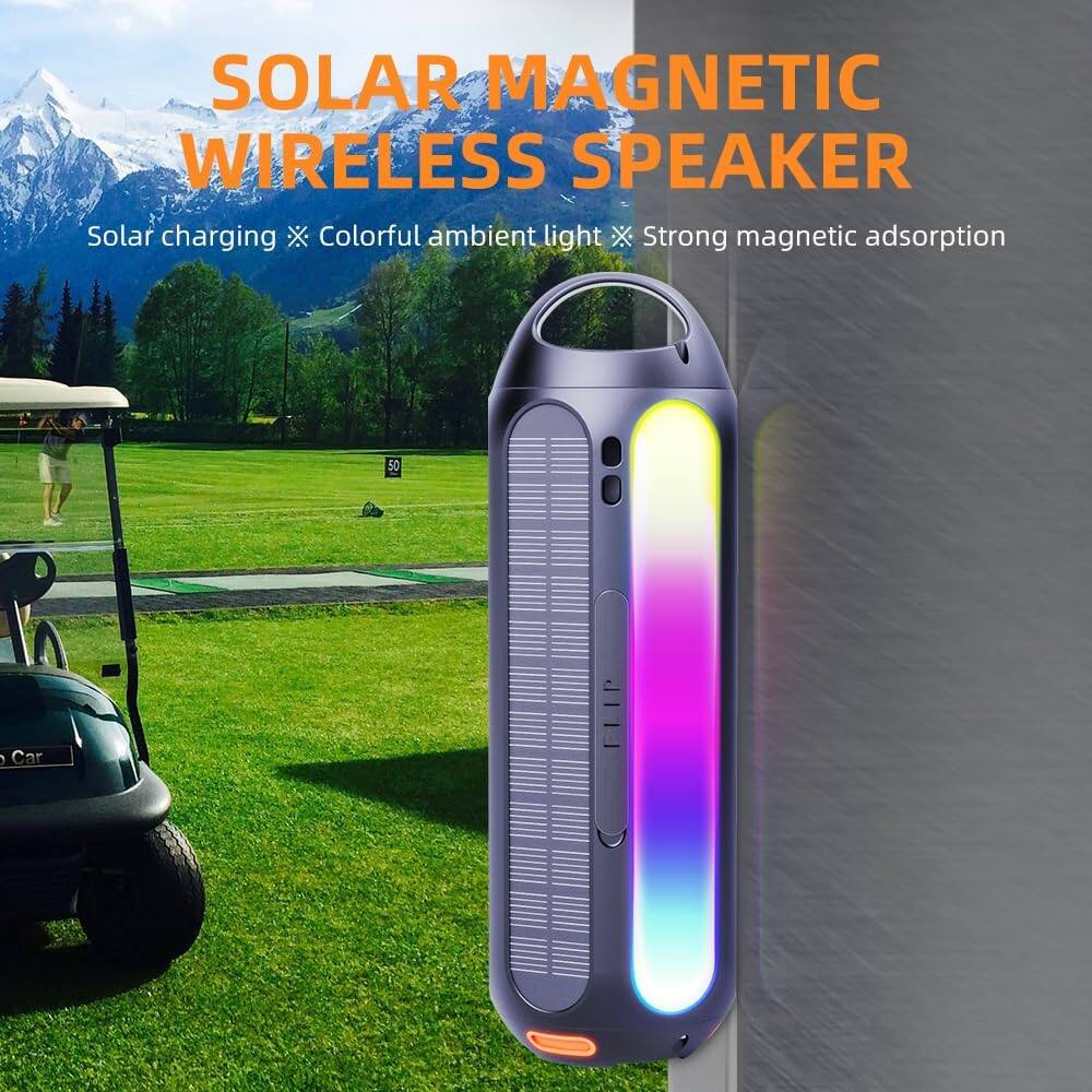 SOLAR MAGNETIC WIRELESS SPEAKER  
Solar charging × Colorful ambient light × Strong magnetic adsorption  
50 Car