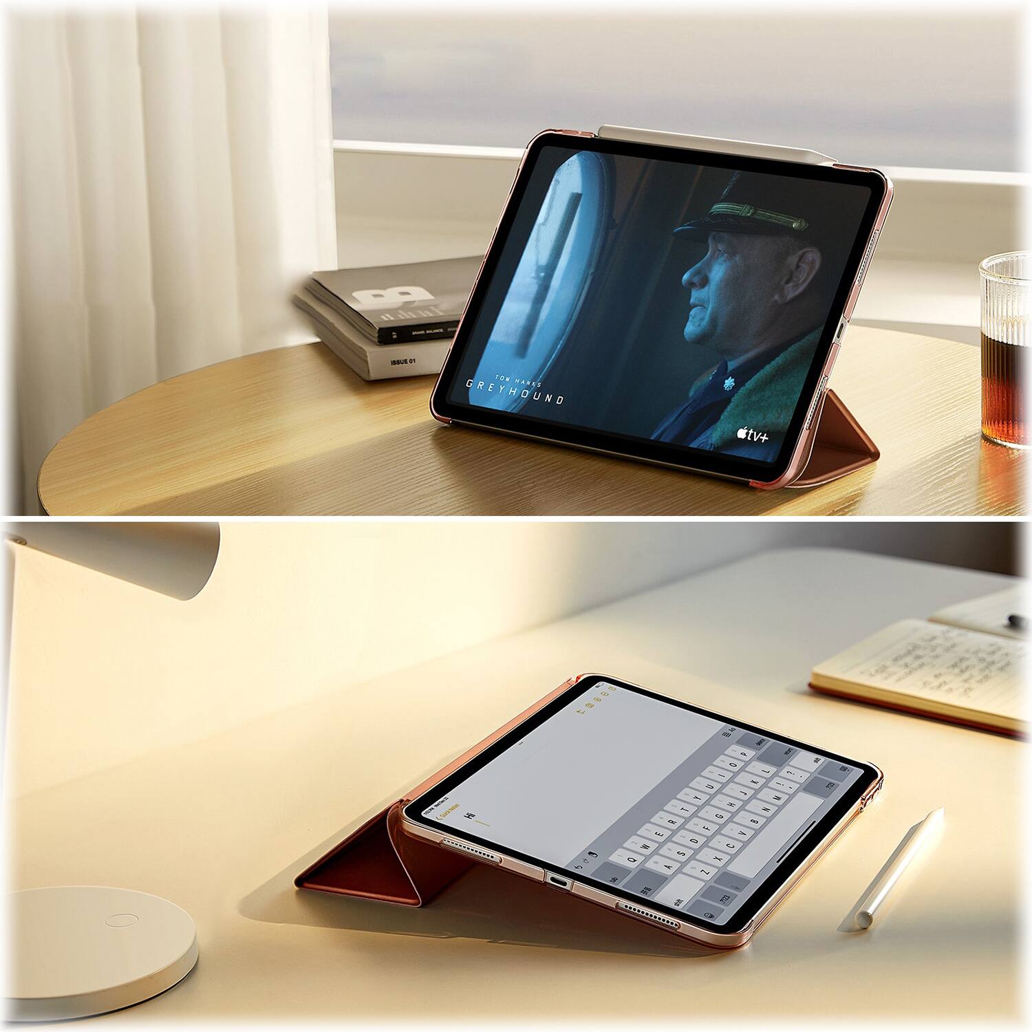Alt View 14. SaharaCase - Venture Series Folio Case for Apple iPad 11'' (A16) and iPad 10.9" (10th Gen) - Rose Gold.