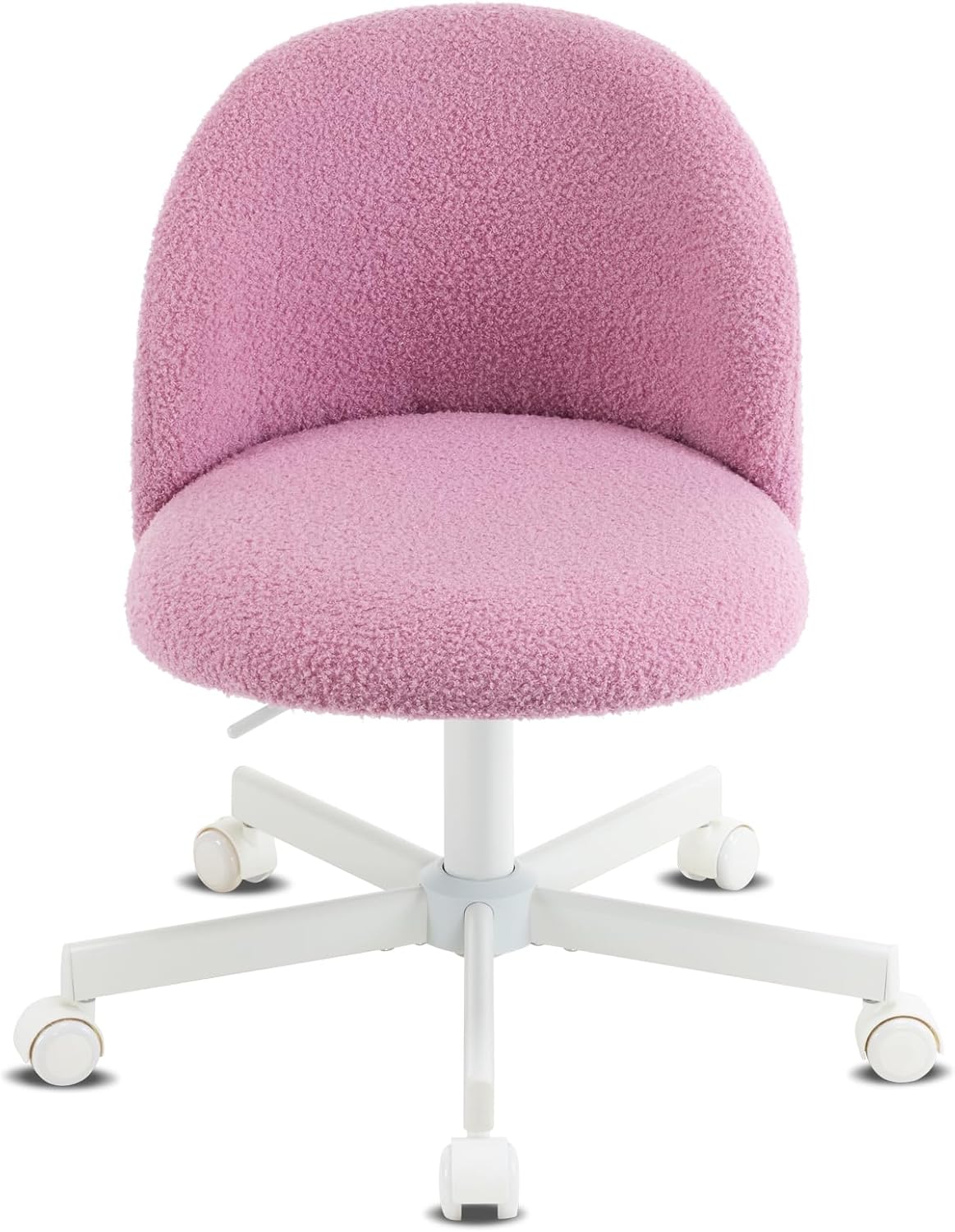 Alt View 8. Winado - Rolling Swivel Armless Vanity Computer Chair Comfy Small Office Chair with Wheels Lumbar Support for Home Office Bedroom - Lilac Purple.