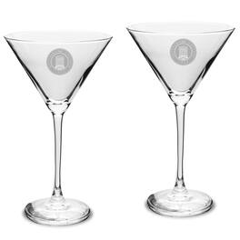 Jardine - Gettysburg Bullets Two-Piece Traditional 10oz. Martini Glass Set - Multicolor