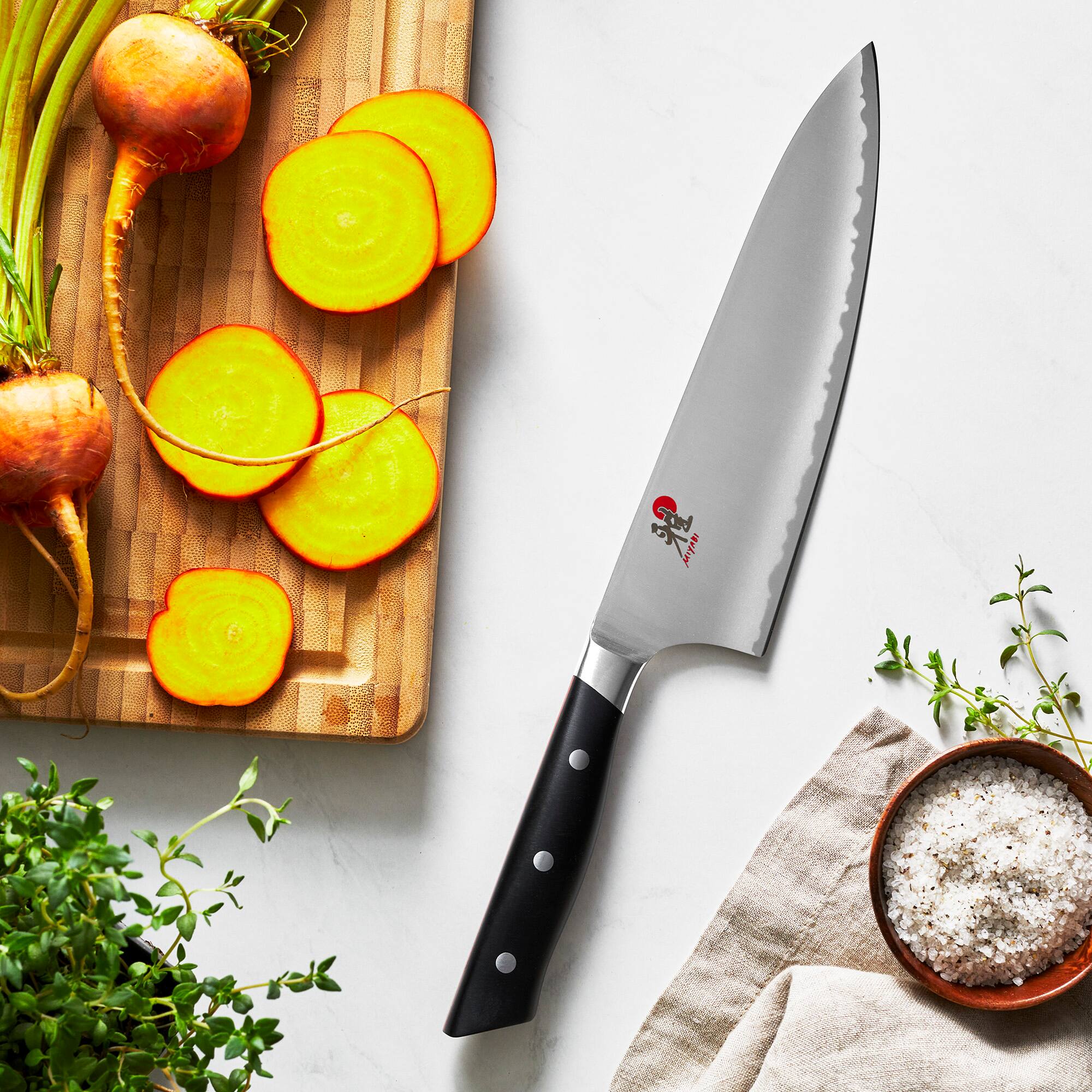 Alt View 2. Miyabi - Miyabi Evolution 8-inch Chef's Knife - Stainless Steel.