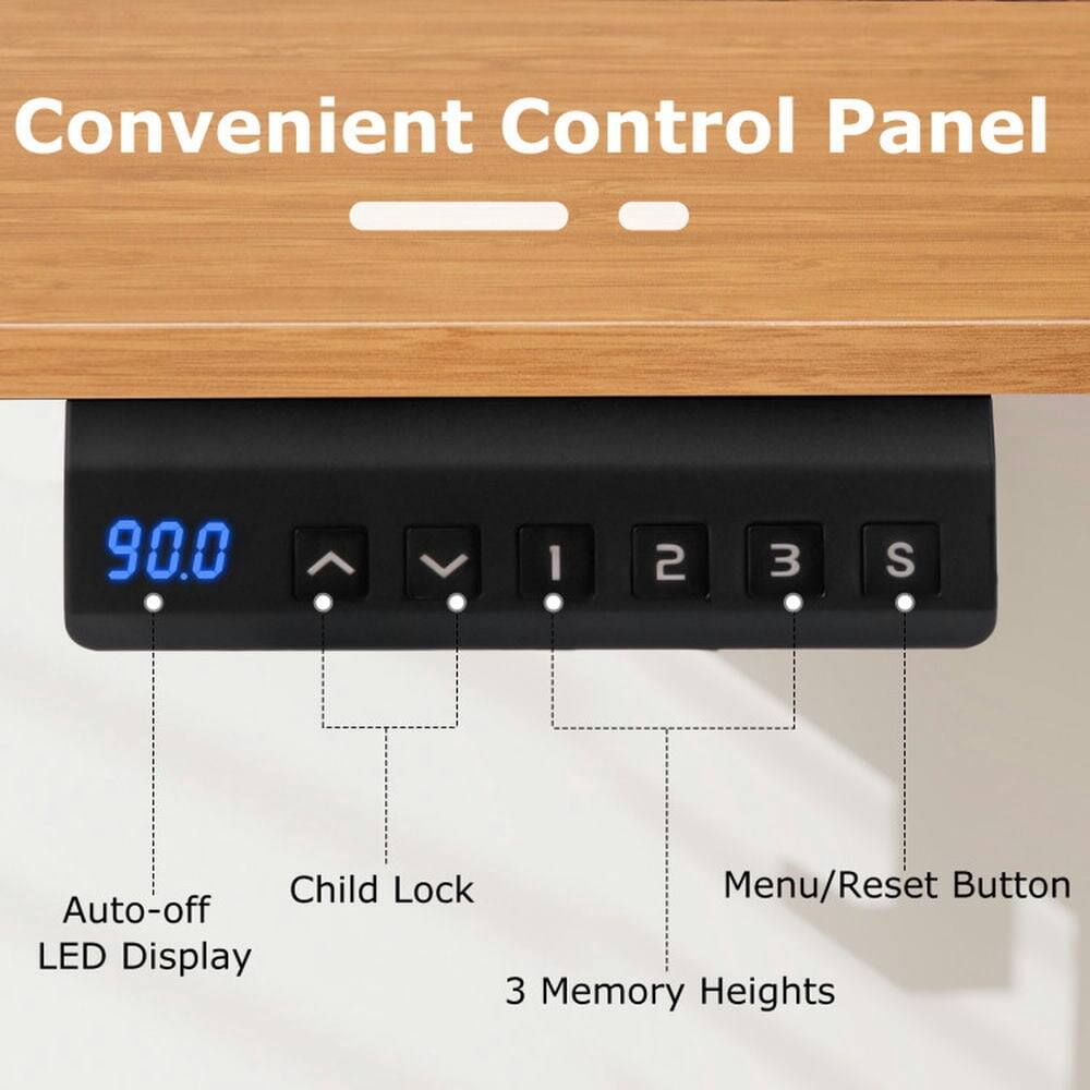Convenient Control Panel

- 90.0
- 1 2 3 S
- Child Lock
- Menu/Reset Button
- Auto-off LED Display
- 3 Memory Heights