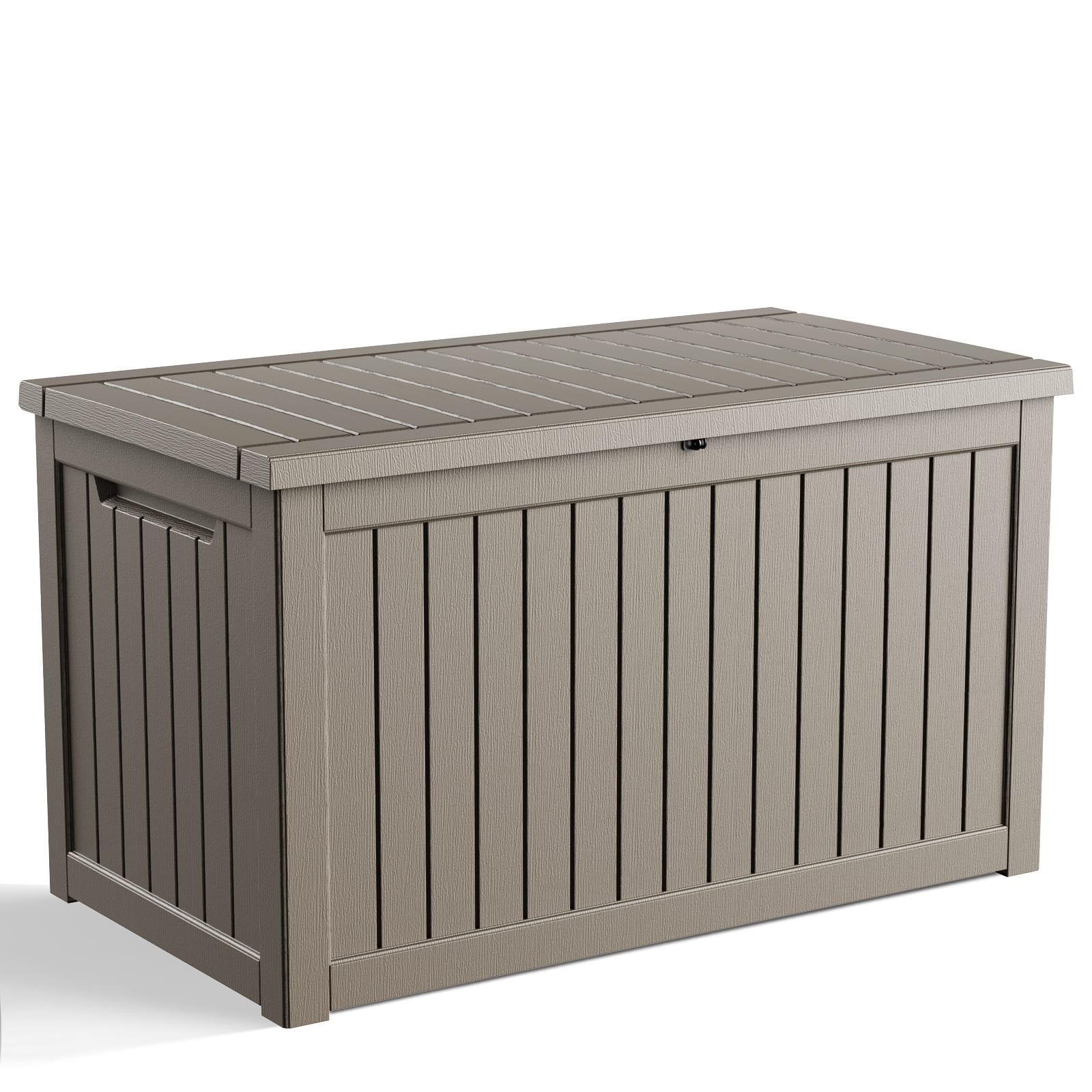 Chery Life - 280 Gallon Outdoor Storage Lockable Deck Box for Patio Cushion, Garden Tools - Gray
