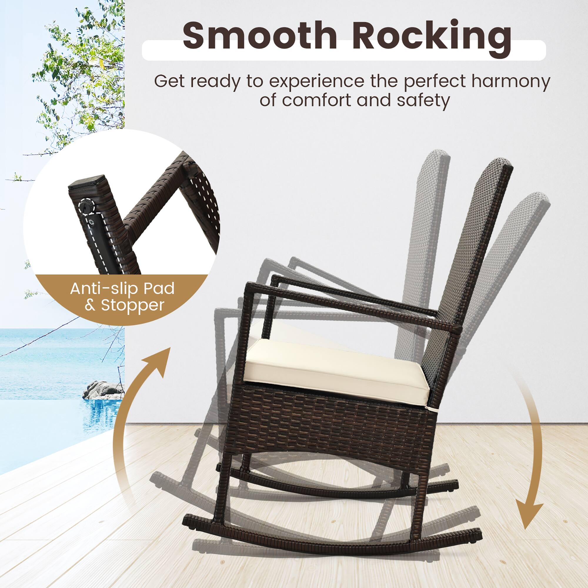 Smooth Rocking

Get ready to experience the perfect harmony of comfort and safety

Anti-slip Pad & Stopper