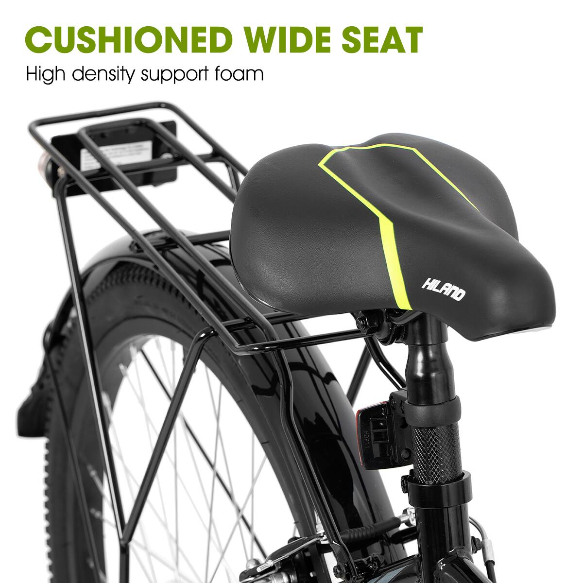 CUSHIONED WIDE SEAT  
High density support foam  
HILAND HDP11