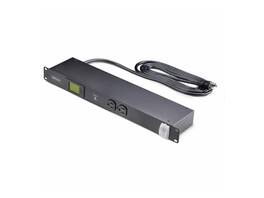 Startech - 8-Outlet 1U Rack Mount PDU w/Surge Protector, 125V/15A, 8ft Cord, TAA - 8NM8-RACK-MOUNT-PDU - Black