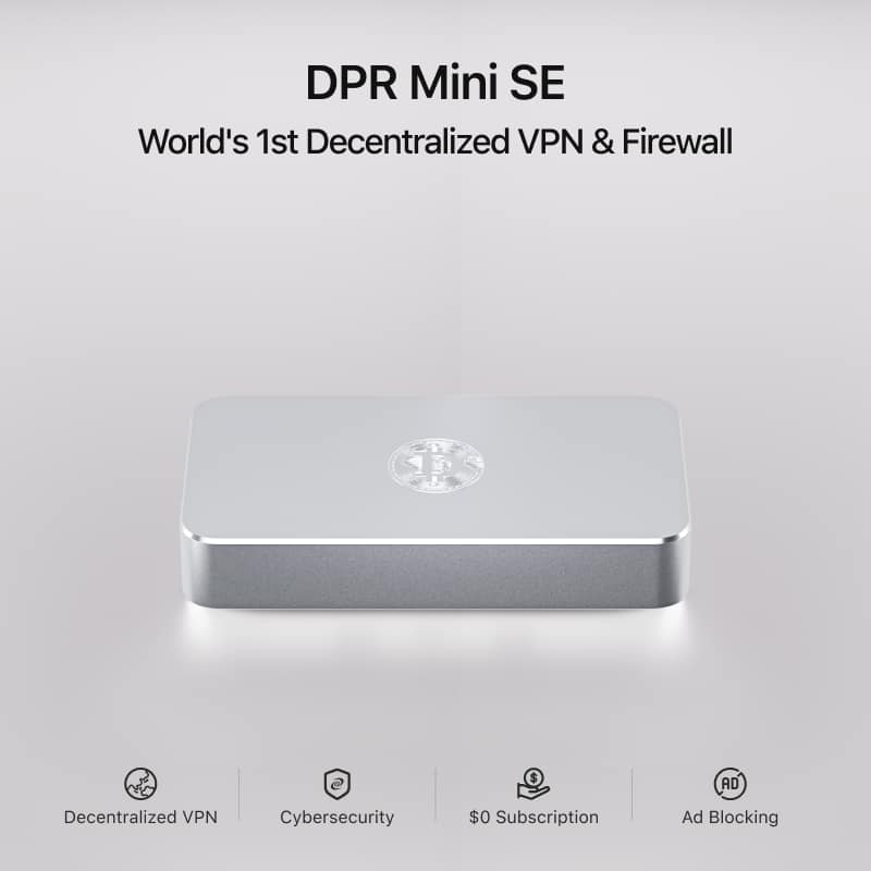 Deeper Network - Deeper Connect Mini SE Powerful Decentralized VPN(DPN) Device Best Value Up to 500Mbps - Silver