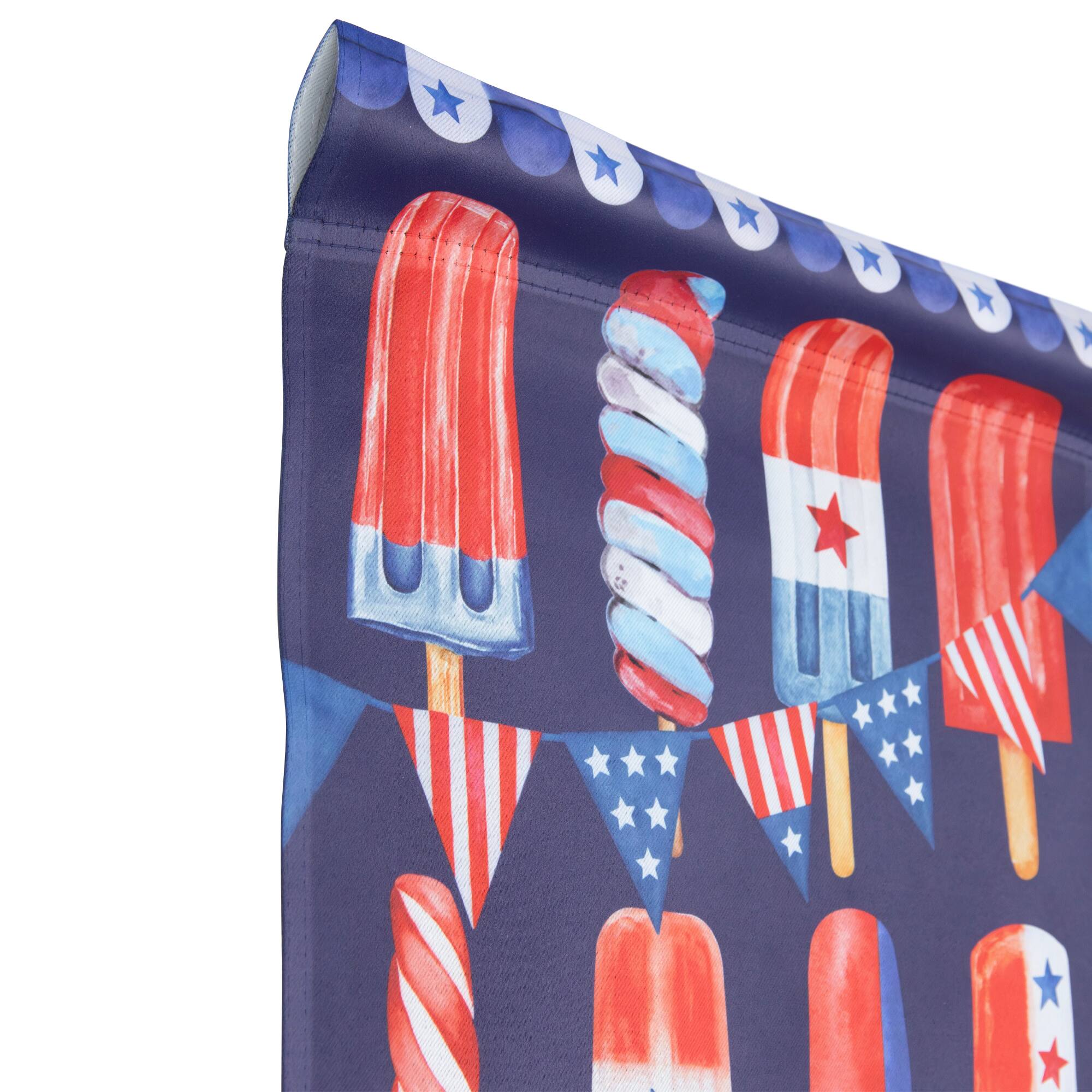 Alt View 5. Northlight - Hello Summer Americana Ice Pop Outdoor House Flag - 28" x 40" - Blue.