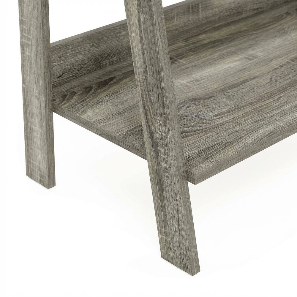 Alt View 2. FurniFact - Contemporary Engineered Wood Bookcase with Stable Shelves - Grey Oak.