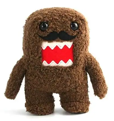 Front. License 2 Play - Domo Moustache 6" Plush - Red.