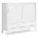 Front. Simpli Home - Harper Medium Storage Cabinet - White.