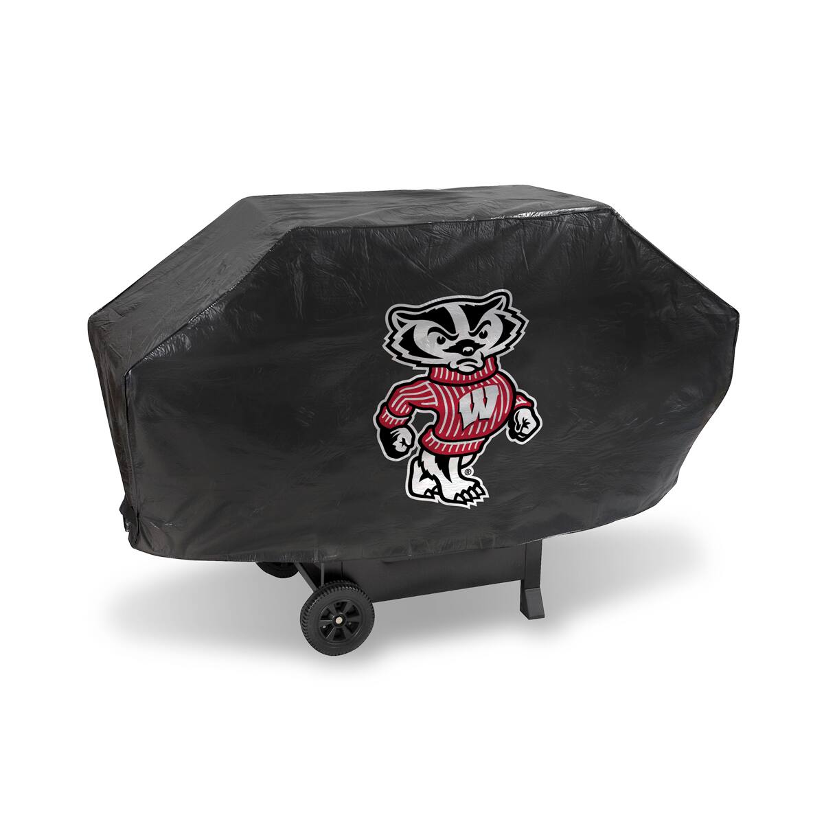 Front. Rico Industries - Wisconsin Badgers DELUXE Heavy Duty BBQ Barbeque Grill Cover - Multi.