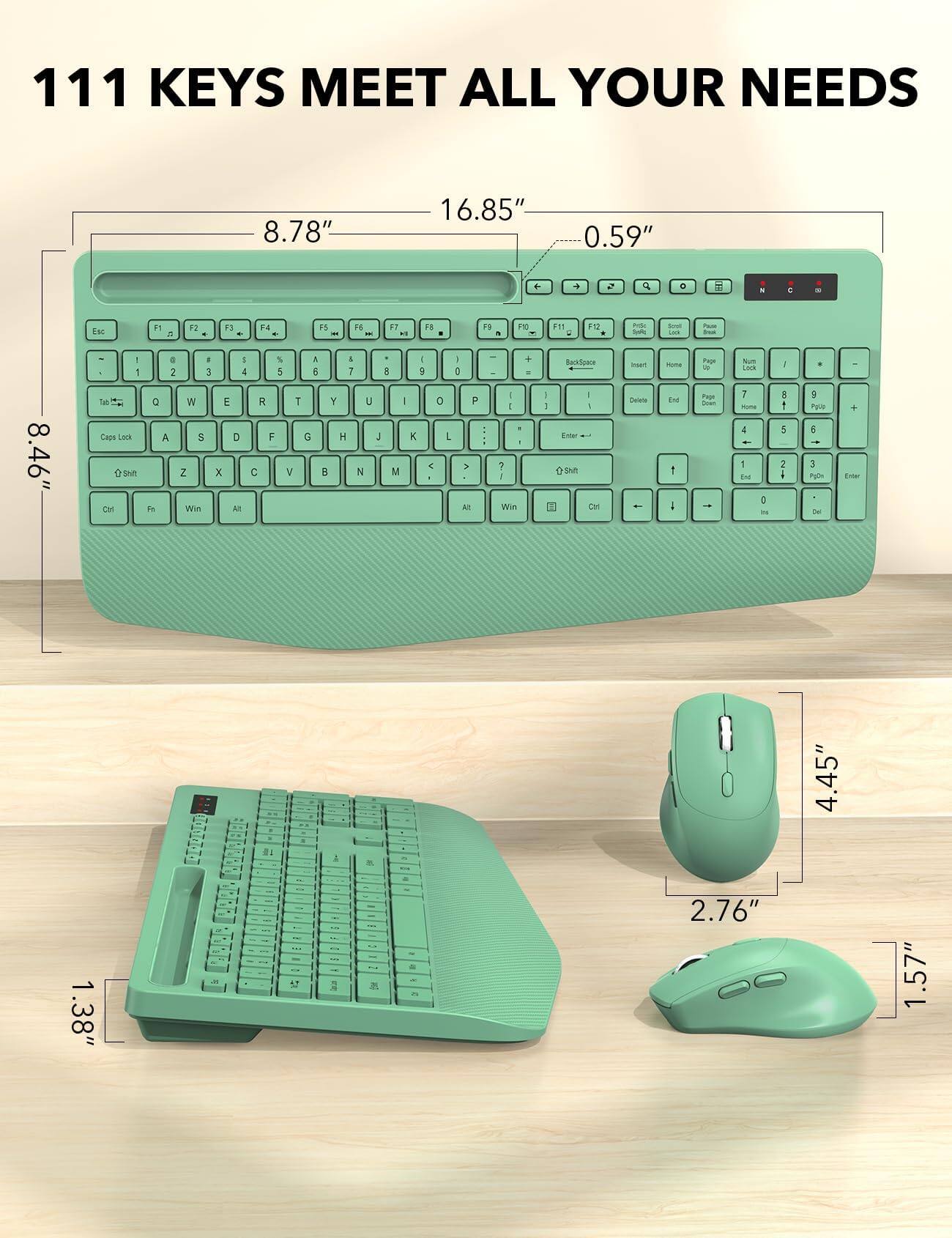 111 KEYS MEET ALL YOUR NEEDS

8.78"
16.85"
0.59"
8.46"
4.45"
2.76"
1.57"
1.38"