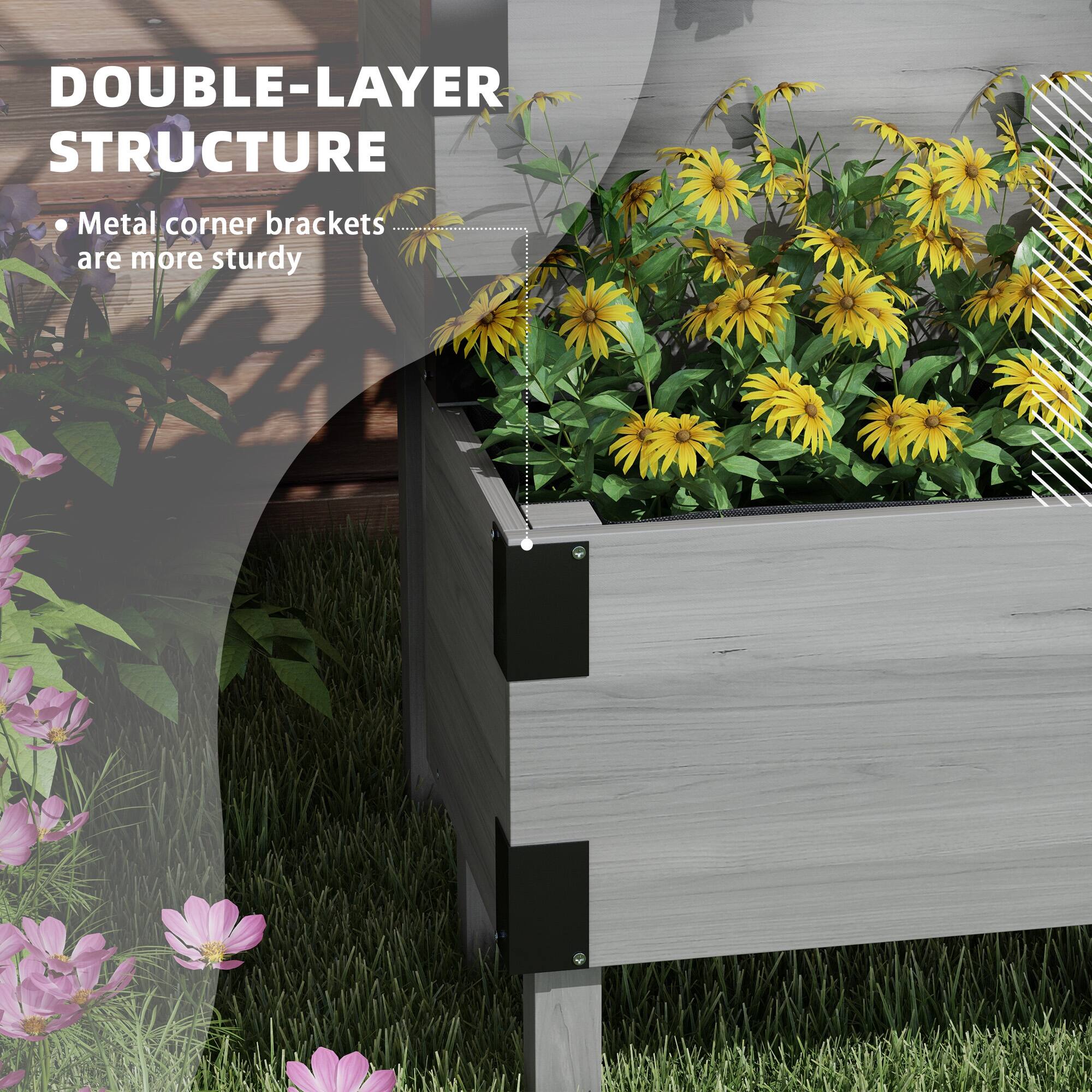 DOUBLE-LAYER STRUCTURE
Metal corner brackets are more sturdy