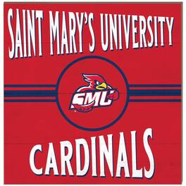 Jardine - St. Mary's Cardinals 10" x 10" Retro Team Sign - Red