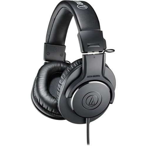 Audio-Technica - ATH-M20x Professional Studio Monitor Headphones - Black