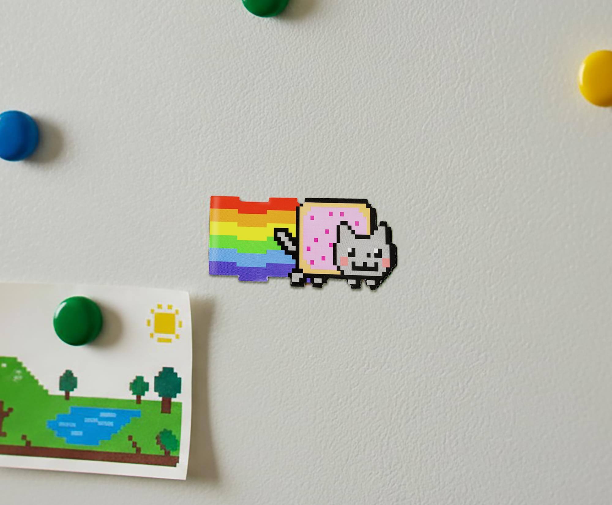 Alt View 4. Just Funky - Nyan Cat Magnet - Multi-Color.