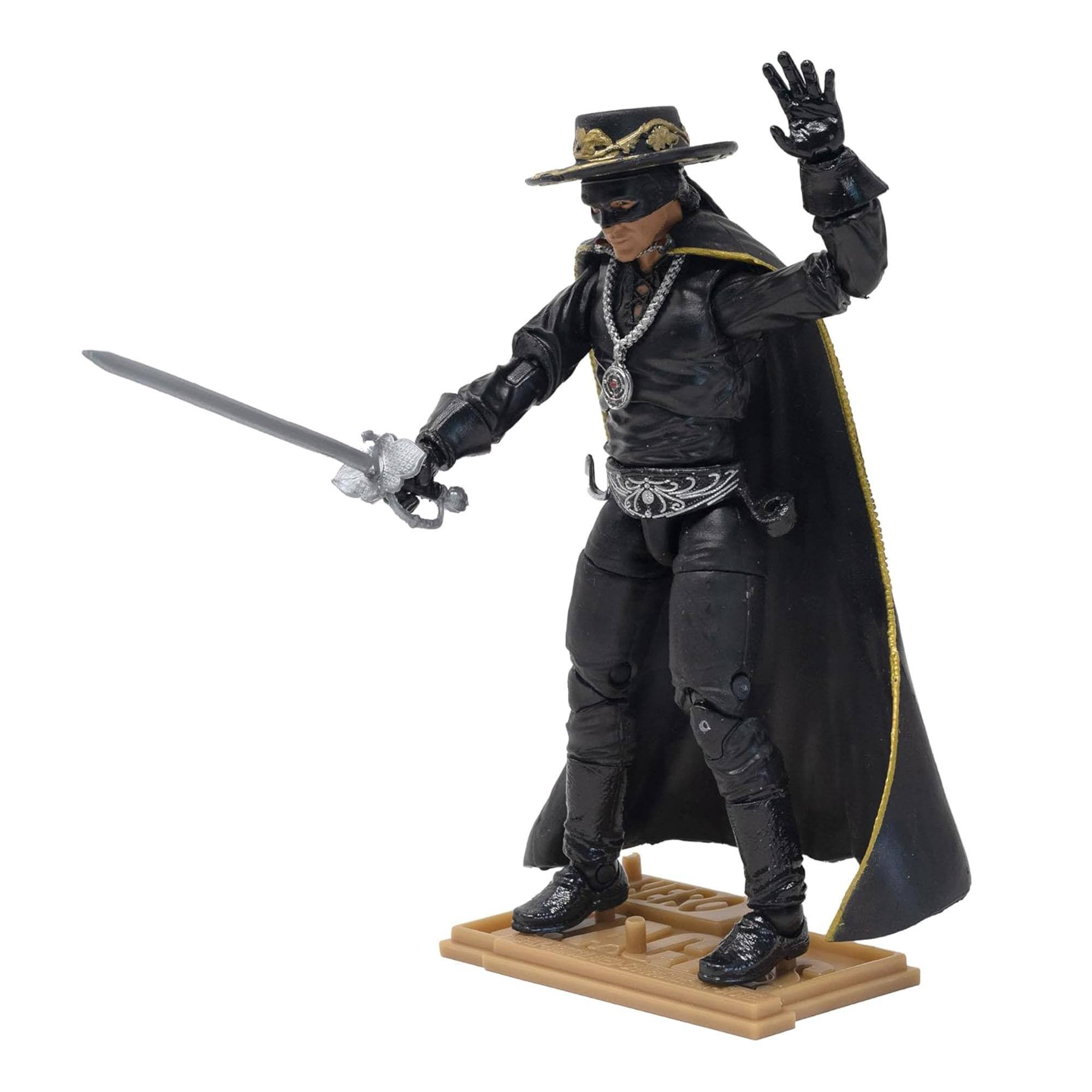 Alt View 2. Boss Fight Studio - The Mask of Zorro Hero H.A.C.K.S. Action Figure | Alejandro Murrieta - Multi-Colored.