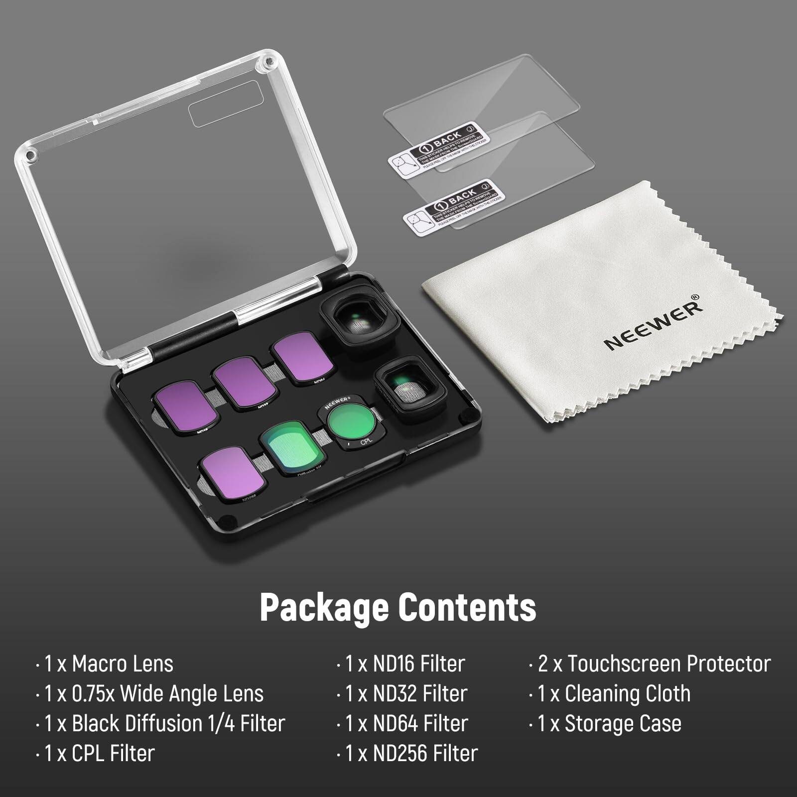 Neewer DJI Osmo Pocket 3 9 Piece Filter & Lens Kit FL-B17 - Best Buy