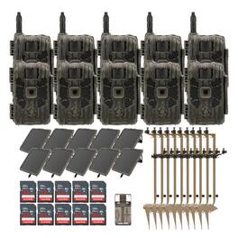 Stealth Cam - 40MP Deceptor Max Cellular Camera Solar Battery Bundle (10-Pack)